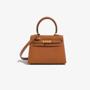 Mirror Quality Hermès Replicas Mini Kelly Porc Gold GHW – DLF