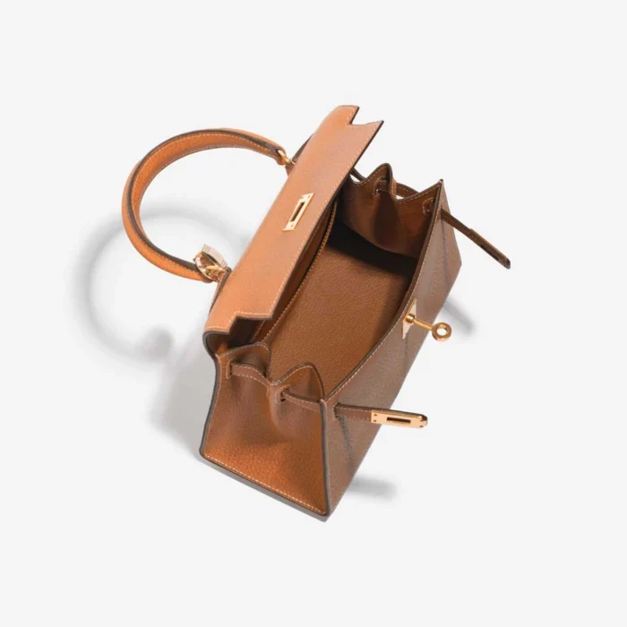 Mirror Quality Hermès Replicas Mini Kelly Porc Gold GHW - DLF - Image 5