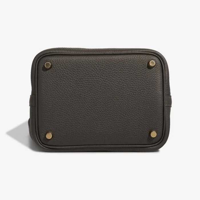Mirror Quality Hermès Replicas Picotin 18 Clemence Dark Bronze GHW - DLF - Image 4