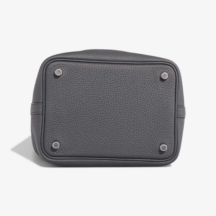 Mirror Quality Hermès Replicas Picotin 18 Clemence Gris Misty PHW - DLF - Image 4