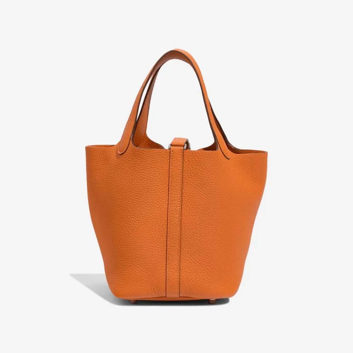 Mirror Quality Hermès Replicas Picotin 18 Clemence Orange PHW - DLF - Image 3