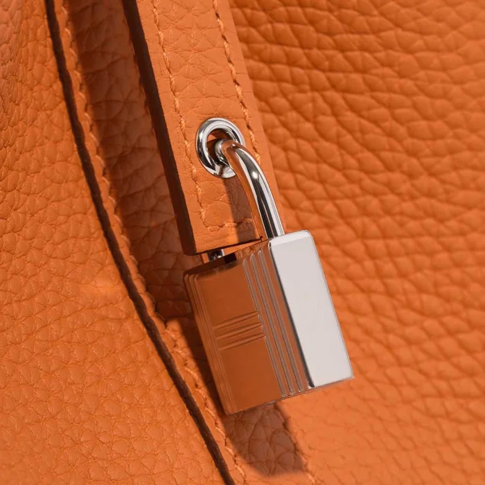 Mirror Quality Hermès Replicas Picotin 18 Clemence Orange PHW - DLF - Image 7