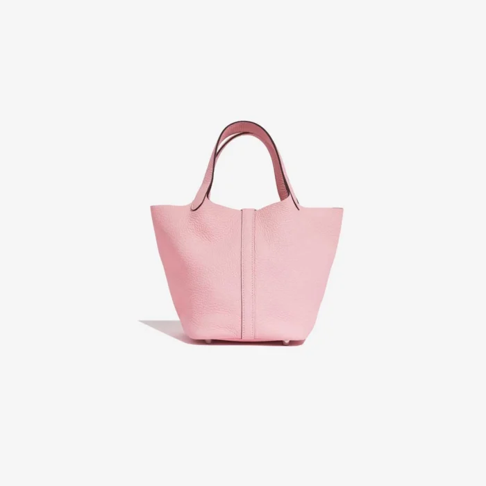 Mirror Quality Hermès Replicas Picotin 18 Clemence Rose Sakura PHW - DLF - Image 3