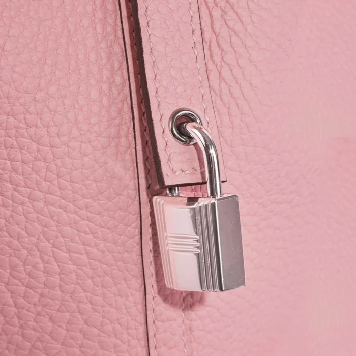 Mirror Quality Hermès Replicas Picotin 18 Clemence Rose Sakura PHW - DLF - Image 6