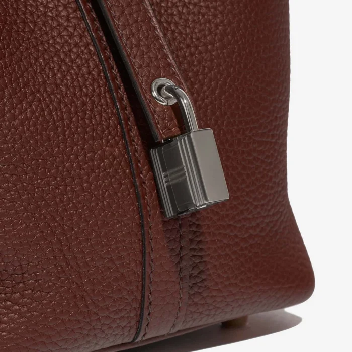Mirror Quality Hermès Replicas Picotin 18 Clemence Rouge Sellier PHW - DLF - Image 6
