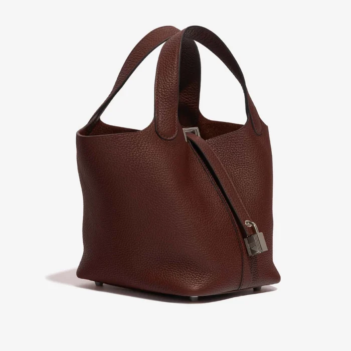 Mirror Quality Hermès Replicas Picotin 18 Clemence Rouge Sellier PHW - DLF - Image 5