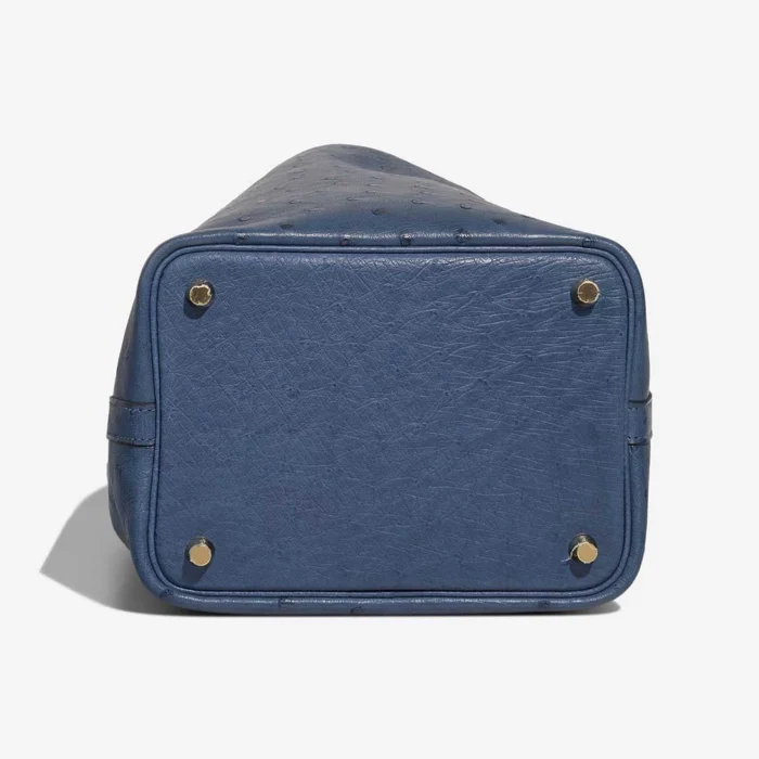 Mirror Quality Hermès Replicas Picotin 18 Ostrich Deep Blue GHW - DLF - Image 4