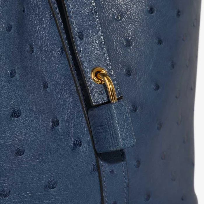 Mirror Quality Hermès Replicas Picotin 18 Ostrich Deep Blue GHW - DLF - Image 7