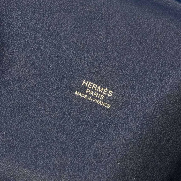 Mirror Quality Hermès Replicas Picotin 18 Ostrich Deep Blue GHW - DLF - Image 2