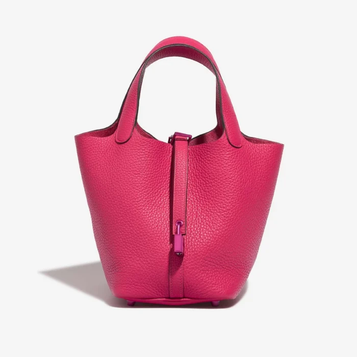 Mirror Quality Hermès Picotin 18 SO Clemence Rose Pink HW | DLF