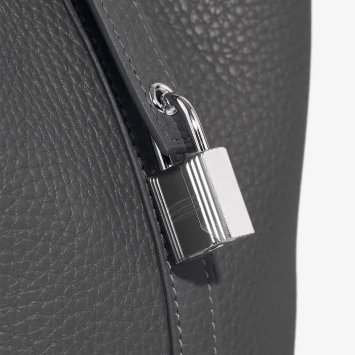Mirror Quality Hermès Replicas Picotin 18 Taurillon Clemence Ardoise PHW - DLF - Image 6