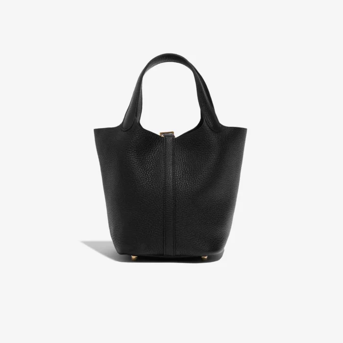 Mirror Quality Hermès Replicas Picotin 18 Taurillon Clemence Black GHW - DLF - Image 2