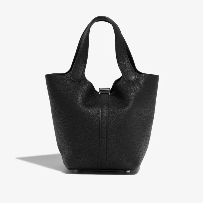 Mirror Quality Hermès Replicas Picotin 18 Taurillon Clemence Black PHW - DLF - Image 3