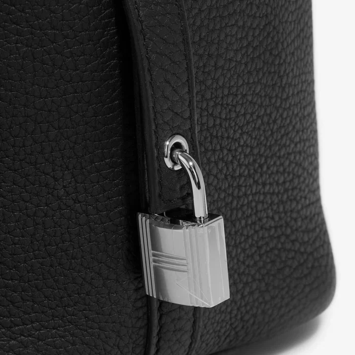 Mirror Quality Hermès Replicas Picotin 18 Taurillon Clemence Black PHW - DLF - Image 6