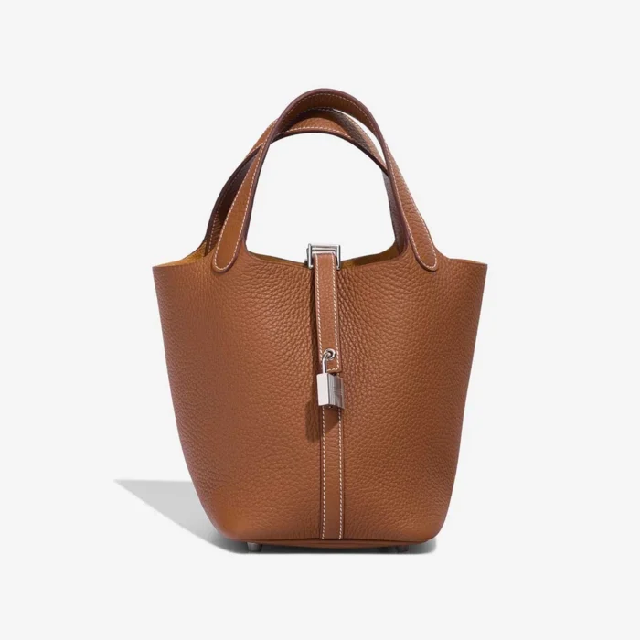 Mirror Quality Hermès Replicas Picotin 18 Taurillon Clemence Gold PHW - DLF
