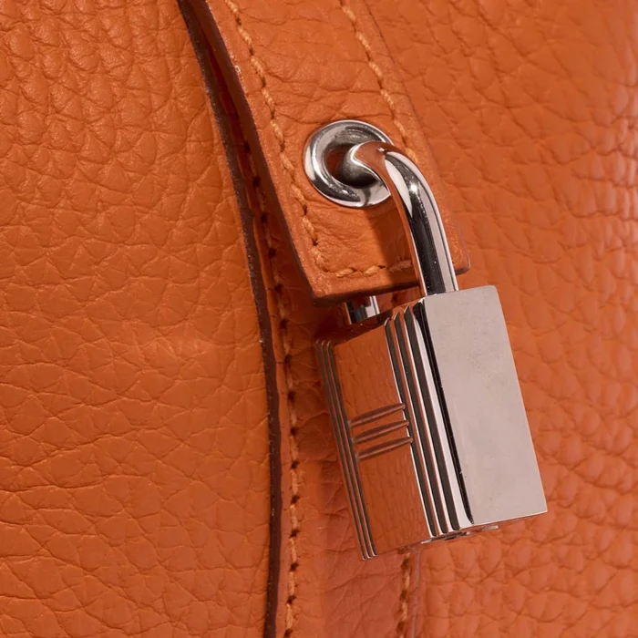 Mirror Quality Hermès Replicas Picotin 18 Taurillon Clemence Orange PHW - DLF - Image 6
