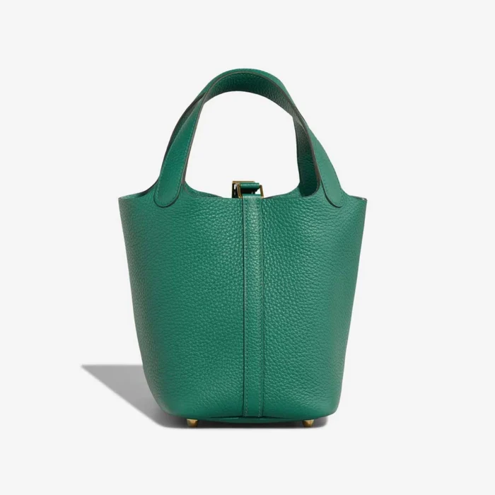 Mirror Quality Hermès Replicas Picotin 18 Taurillon Clemence Vert Vertigo GHW - DLF - Image 3