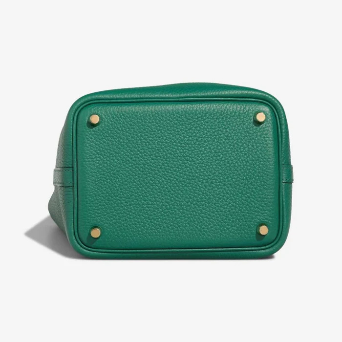 Mirror Quality Hermès Replicas Picotin 18 Taurillon Clemence Vert Vertigo GHW - DLF - Image 4