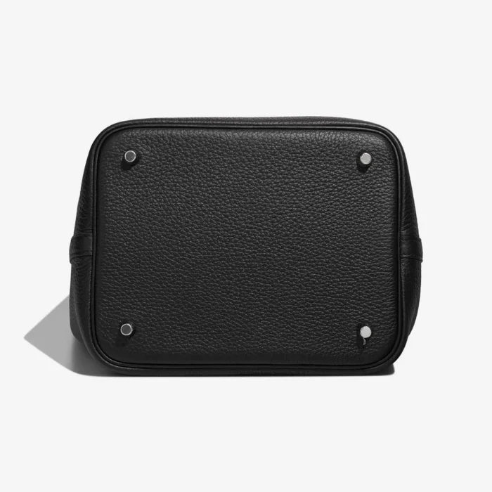 Mirror Quality Hermès Replicas Picotin 22 Clemence Black PHW - DLF - Image 4