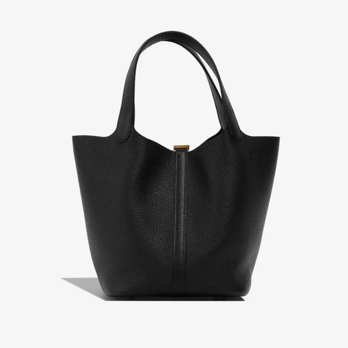 Mirror Quality Hermès Replicas Picotin 22 Taurillon Clemence Black GHW - DLF - Image 3