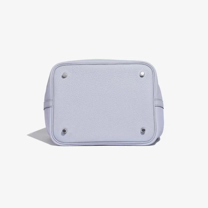 Mirror Quality Hermès Replicas Picotin 22 Taurillon Clemence Blue Pale PHW - DLF - Image 4