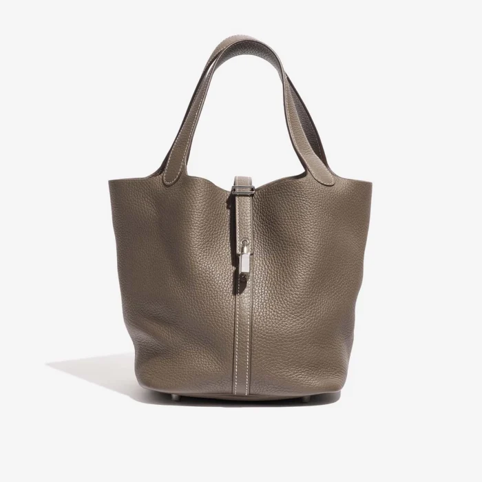 Mirror Quality Hermès Picotin 22 Etoupe PHW Replica - DLF
