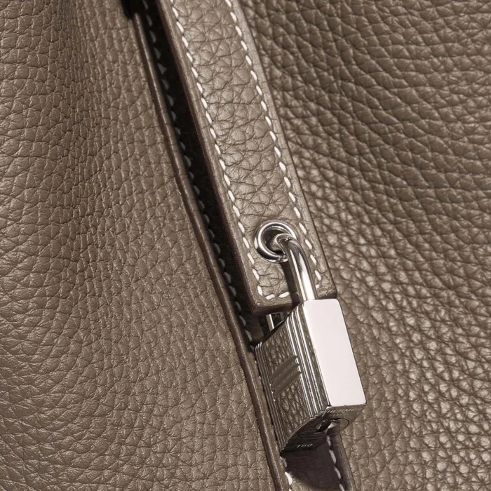 Mirror Quality Hermès Replicas Picotin 22 Taurillon Clemence Etoupe PHW - DLF - Image 6