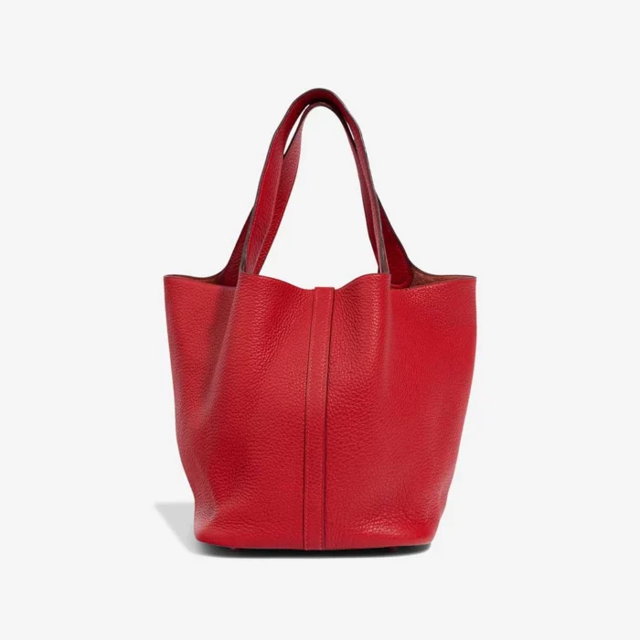 Mirror Quality Hermès Replicas Picotin 22 Taurillon Clemence Rouge Vif PHW - DLF - Image 3