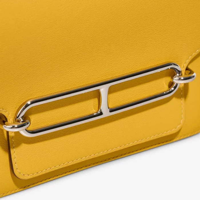 Mirror Quality Hermès Replicas Roulis 18 Swift Jaune Ambre PHW - DLF - Image 7