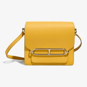 Mirror Quality Hermès Replicas Roulis 18 Swift Jaune Ambre PHW - DLF