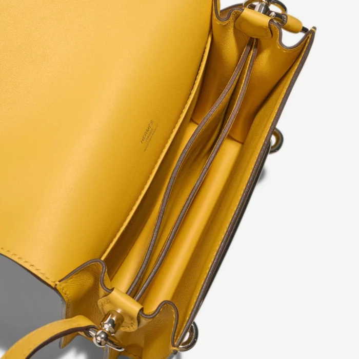 Mirror Quality Hermès Replicas Roulis 18 Swift Jaune Ambre PHW - DLF - Image 6