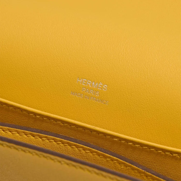 Mirror Quality Hermès Replicas Roulis 18 Swift Jaune Ambre PHW - DLF - Image 2