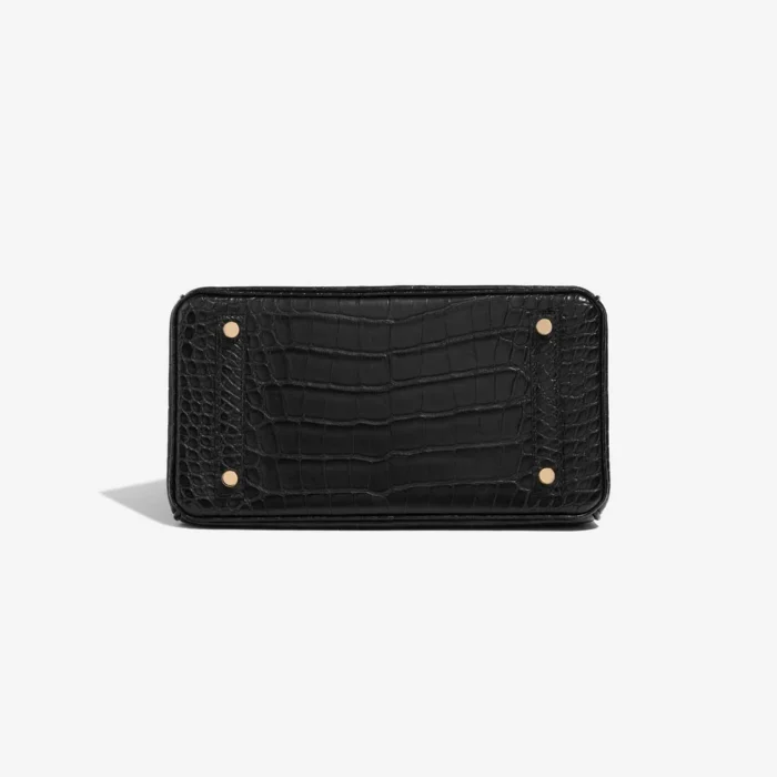 Premium Hermès Replica Birkin 25 Matte Alligator Black GHW - Direct Luxury Fashion - Image 3