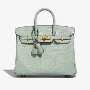 Premium Hermès Replica Birkin 25 Matte Alligator Vert d’Eau GHW – Direct Luxury Fashion