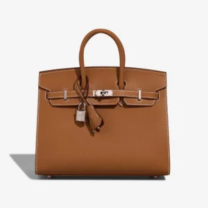 Premium Hermès Replica Birkin 25 Sellier Epsom Gold PHW - Direct Luxury Fashion