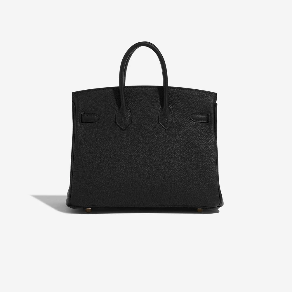 Birkin 25 in Black Togo Leather with Polished Gold Hardware - Image 2