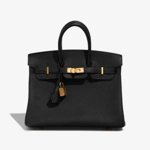 Premium Hermès Replica Birkin 25 Togo Black GHW - Direct Luxury Fashion