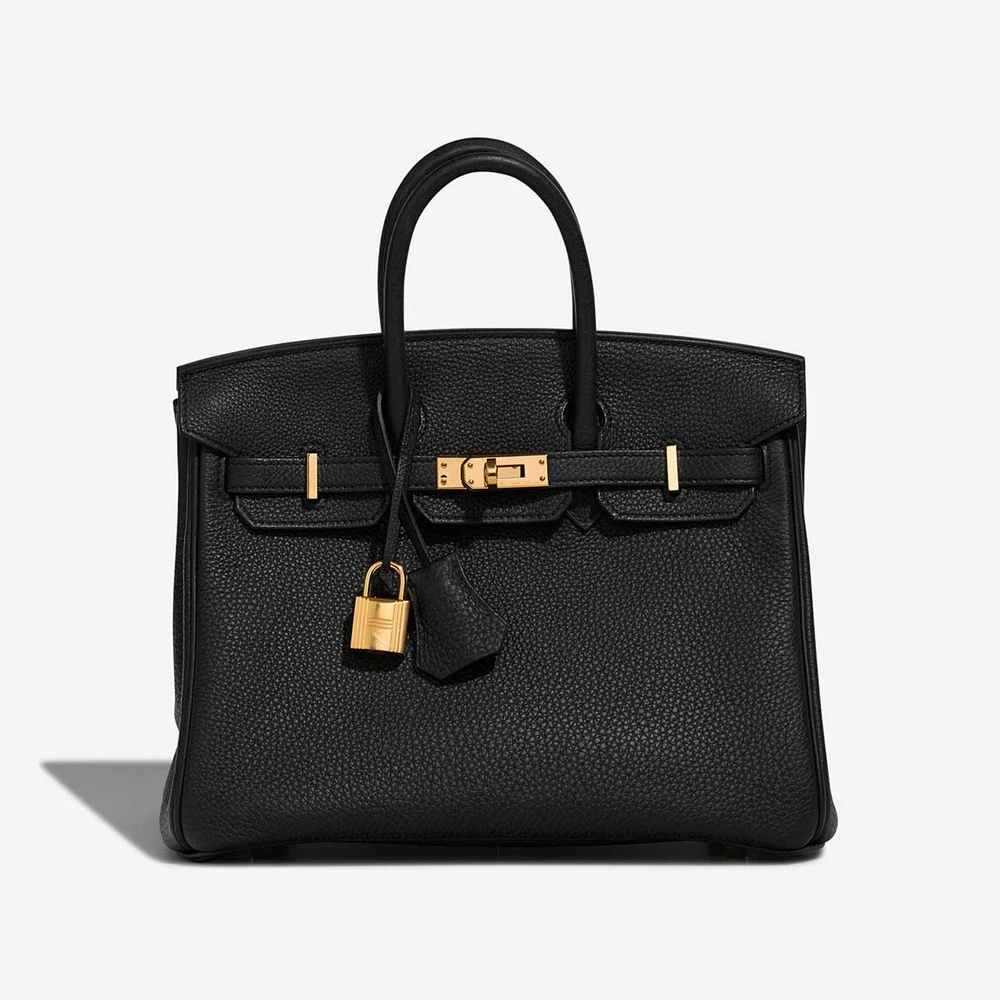 Premium Hermès Replica Birkin 25 Togo Black GHW - Direct Luxury Fashion