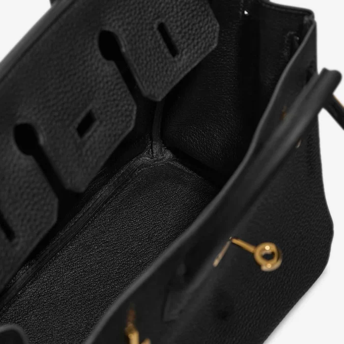 Premium Hermès Replica Birkin 25 Togo Black GHW - Direct Luxury Fashion - Image 5