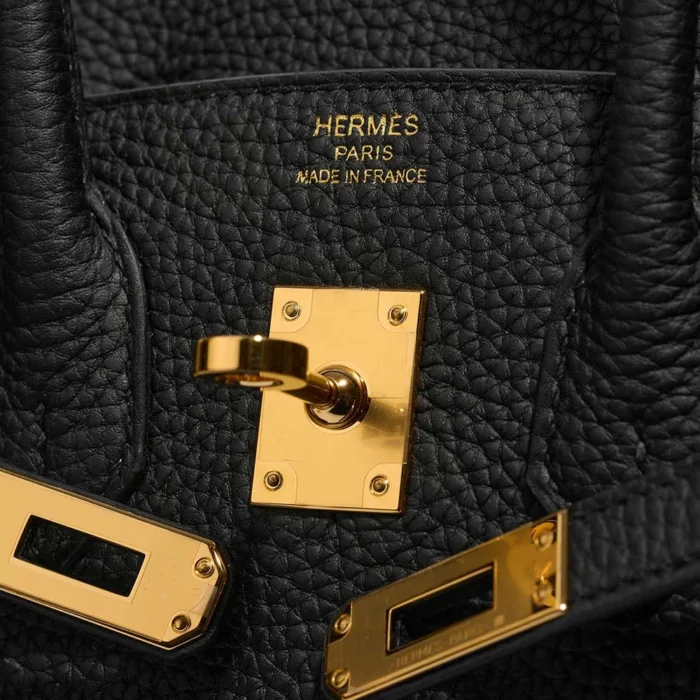 Premium Hermès Replica Birkin 25 Togo Black GHW - Direct Luxury Fashion - Image 6