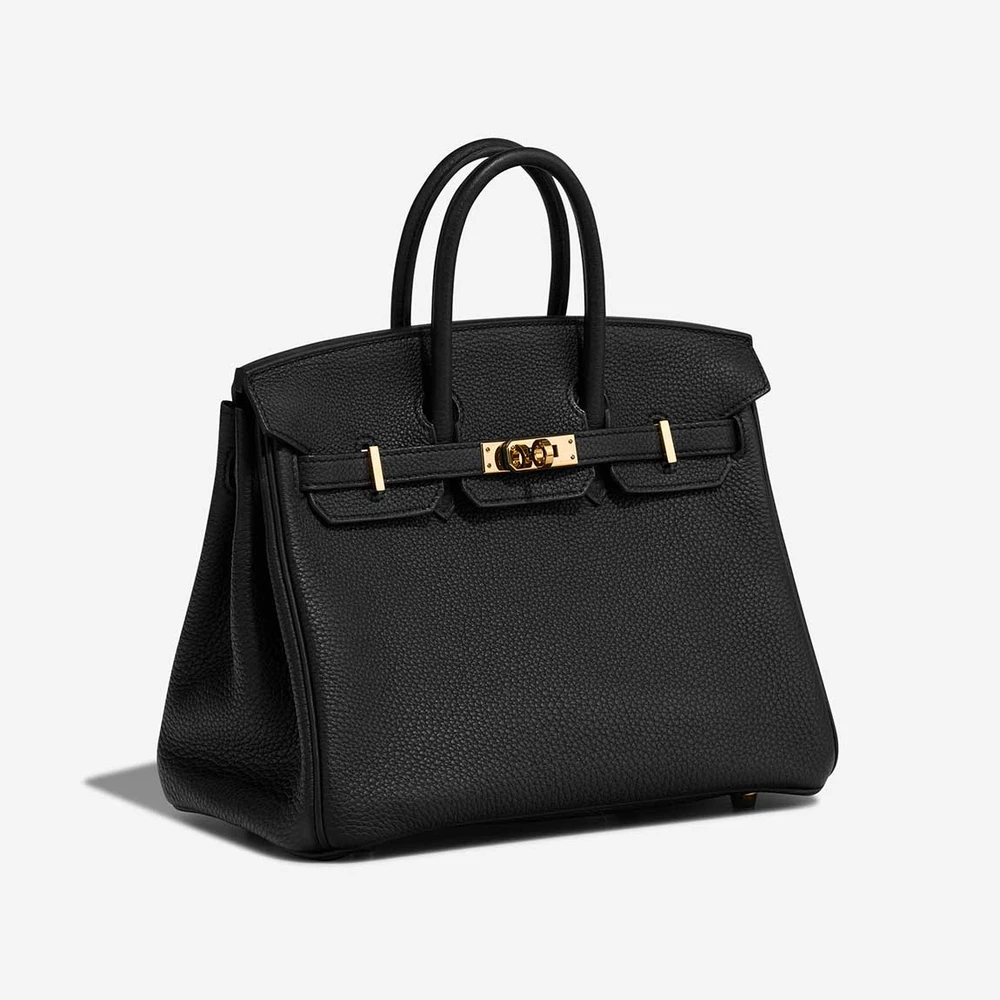 Premium Hermès Replica Birkin 25 Togo Black GHW - Direct Luxury Fashion - Image 4