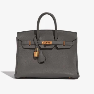 Premium Hermès Replica Birkin 25 Togo Gris Meyer GHW | DLF