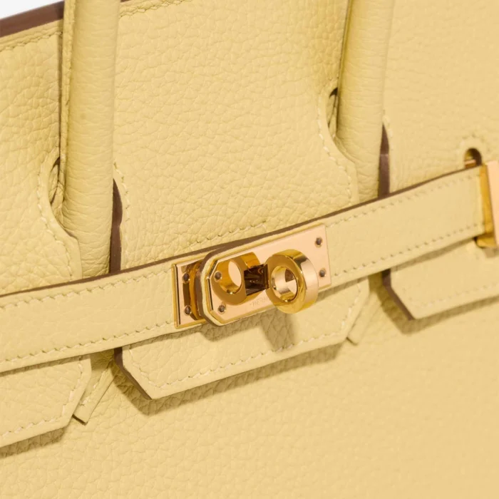 Premium Hermès Replica Birkin 25 Togo Jaune Poussin GHW - Direct Luxury Fashion - Image 6