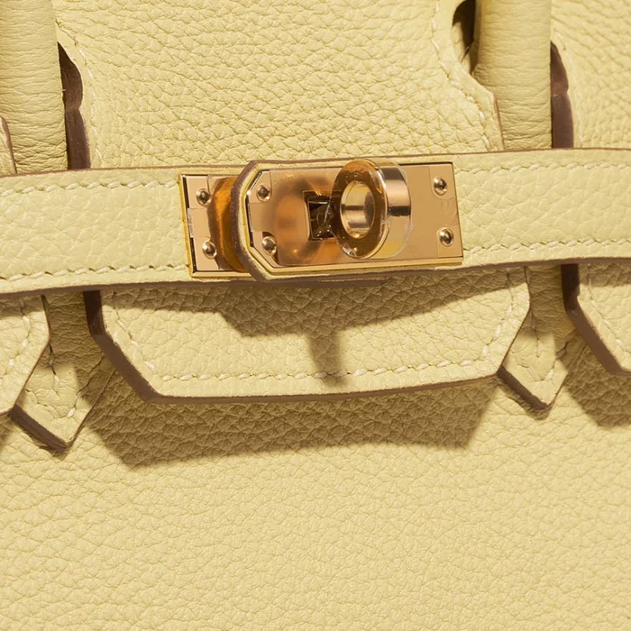 Premium Hermès Replica Birkin 25 Togo Jaune Poussin GHW - Direct Luxury Fashion - Image 7