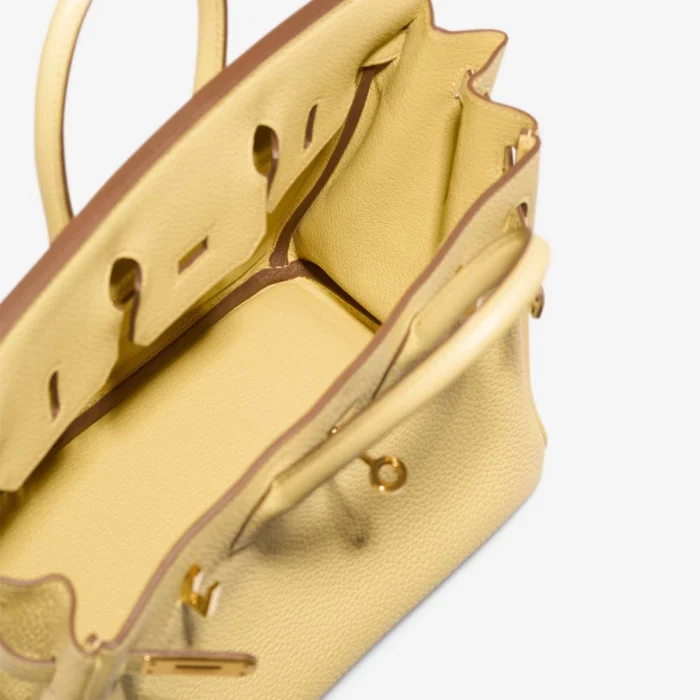 Premium Hermès Replica Birkin 25 Togo Jaune Poussin GHW - Direct Luxury Fashion - Image 4