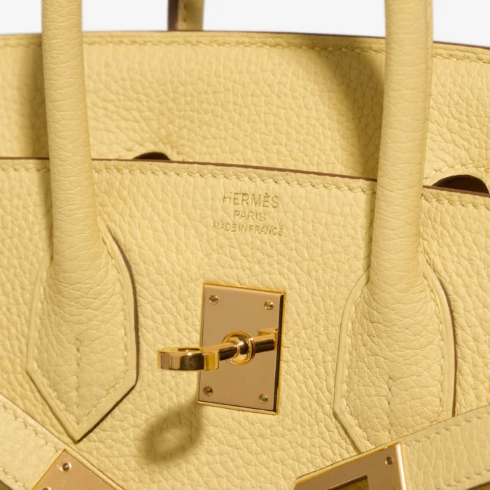 Premium Hermès Replica Birkin 25 Togo Jaune Poussin GHW - Direct Luxury Fashion - Image 5