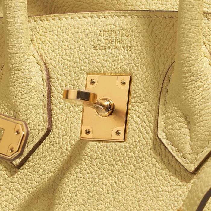 Premium Hermès Replica Birkin 25 Togo Jaune Poussin GHW - Direct Luxury Fashion - Image 6