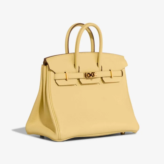 Premium Hermès Replica Birkin 25 Togo Jaune Poussin GHW - Direct Luxury Fashion - Image 3
