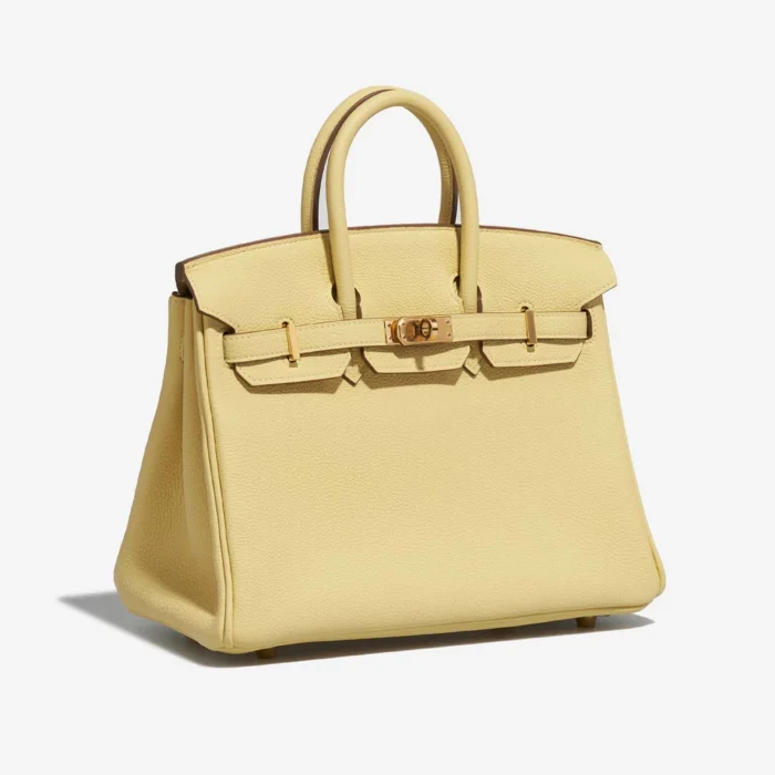 Premium Hermès Replica Birkin 25 Togo Jaune Poussin GHW - Direct Luxury Fashion - Image 4