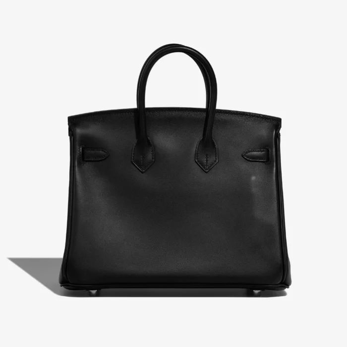 Premium Hermès Replica Birkin 25 Veau Jonathan Black PHW - Direct Luxury Fashion - Image 2